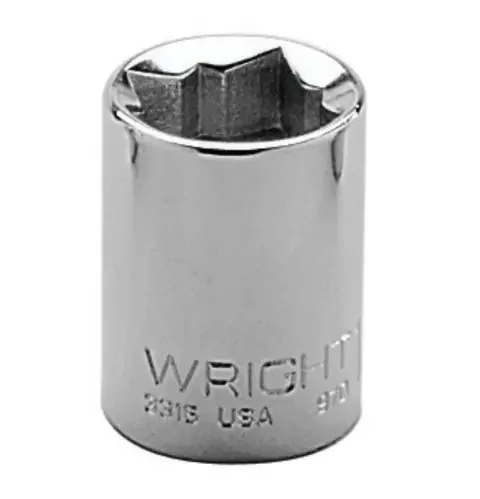 Wright 3/8″ Dr Metric socket 12pt, 15mm