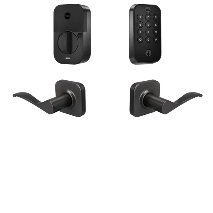 Yale Assure Lock 2 Bundle – Keypad Bluetooth Deadbolt with Norwood Lever and DoorSense