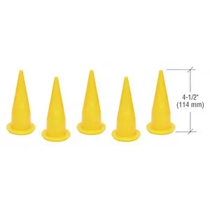 Yellow Plastic Cone Nozzles by C.R. Laurence – Glazing Tools