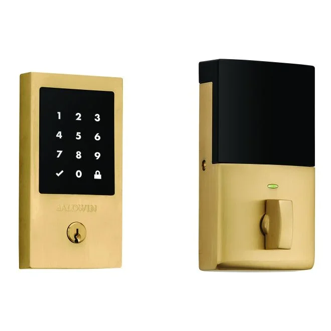 Z-Wave Minneapolis Touchscreen Deadbolt – Vintage Brass Finish