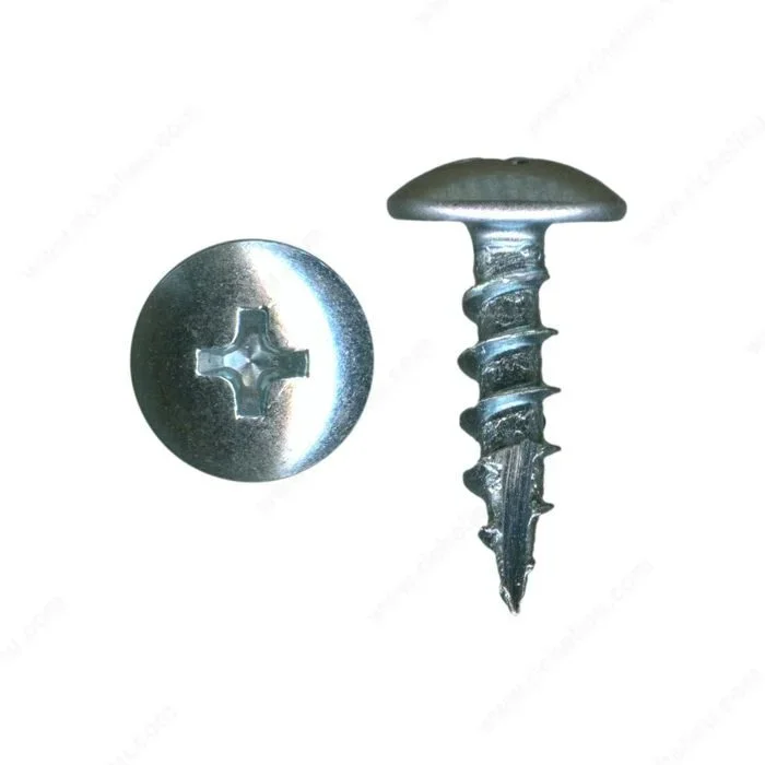 Zinc Plated Screw, Truss Head, Phillips Drive, Coarse Thread, Type 17 by Richelieu