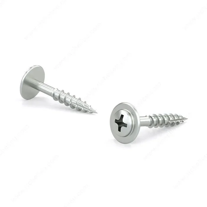 Zinc-Plated Wood Screw with Large Washer Head – Phillips Drive – Coarse Thread